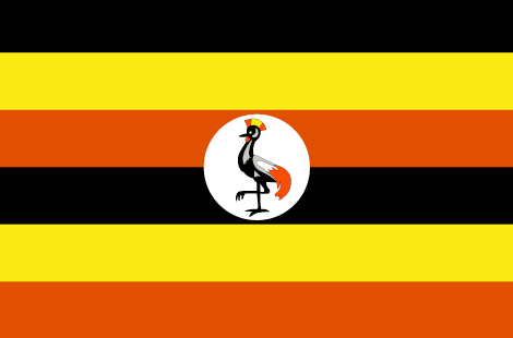 Uganda : Šalies vėliava (Puikus)