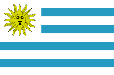Uruguay : Страны, флаг (Большой)