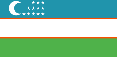 Uzbekistan : Negara, bendera (Besar)