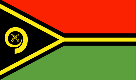 Vanuatu : للبلاد العلم (عظيم)