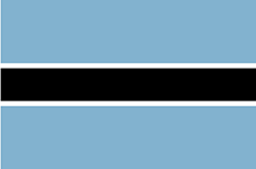 Botswana : Страны, флаг
