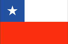 Chile : Bandila ng bansa (Karaniwan)