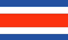 Costa Rica : Šalies vėliava (Vidutinis)