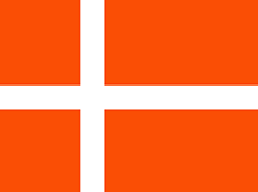 Denmark : للبلاد العلم