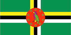 Dominica : Šalies vėliava (Vidutinis)