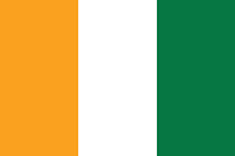 Ivory Coast : ธงของประเทศ (ค่าเฉลี่ย)