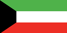 Kuwait : Šalies vėliava (Vidutinis)