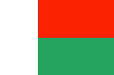 Madagascar : Maan lippu (Keskimääräinen)