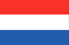 Netherlands : Krajina vlajka (Priemer)