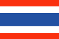 Thailand : Krajina vlajka (Priemer)
