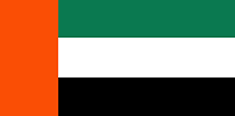 United Arab Emirates : Baner y wlad (Cyfartaledd)