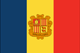 Andorra : Bandila ng bansa (Maliit)