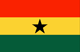 Ghana : Landets flagga (Liten)