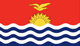 Kiribati : Landets flagga (Liten)