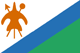 Lesotho : Krajina vlajka (Malý)