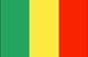 Mali : Landets flagga (Liten)