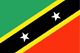 Saint Kitts and Nevis : The country's flag (Small)