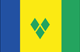 Saint Vincent and the Grenadines : The country's flag (Small)