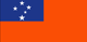 Samoa : Krajina vlajka (Malý)