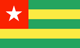 Togo : Maan lippu (Pieni)