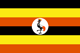 Uganda : Šalies vėliava (Mažas)