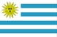 Uruguay : للبلاد العلم (صغير)