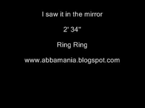 Abba » I saw it in the mirror - Abba