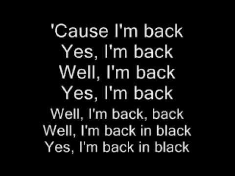 AC/DC » AC/DC-Back in Black Lyrics