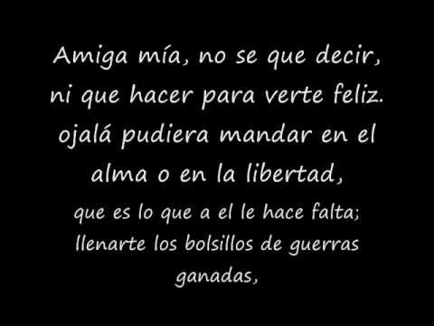 Alejandro Sanz » Amiga Mia -Alejandro Sanz lyrics