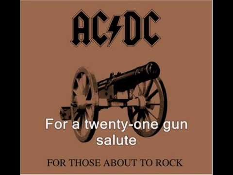AC/DC » For Those About Rock (We Salute You) AC/DC lyrics