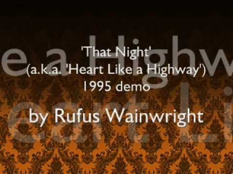 Rufus Wainwright » That Night - 1995 Rufus Wainwright demo