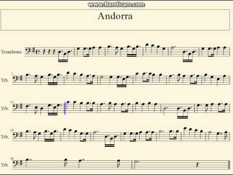 Andorra National Anthem on trombone