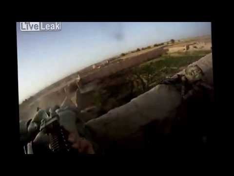 Us soldiers intense firefight  in Afghanistan