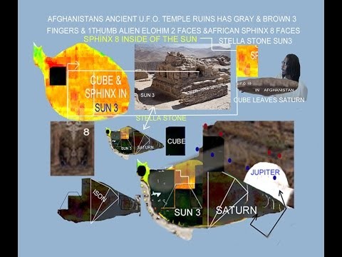AFGHANISTAN UFO ALIEN 18 TEMPLE  RUINS SPHINX FACE