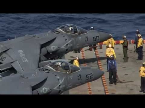 U.S. Marine Corps Flight Operations Onboard USS Peleliu!