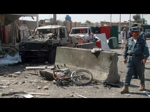 AFGHAN ON  FIRE:Suicide blast kills policeman in south Afghanistan