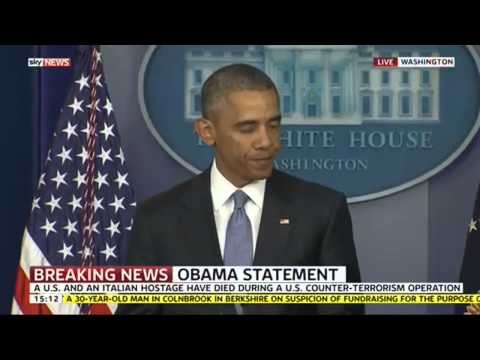 President Obama: I TAKE FULL RESPONSIBILITY over 2 Hostages Killed by US Dr