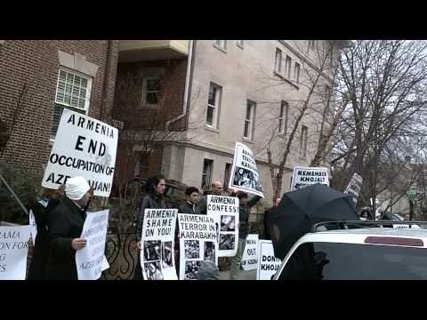 Khojaly Massacre annual Protest in front of Armenia Embassy in Washington