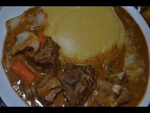 Sauce arachide mafÃ© & fufu (cuisine togolaise)