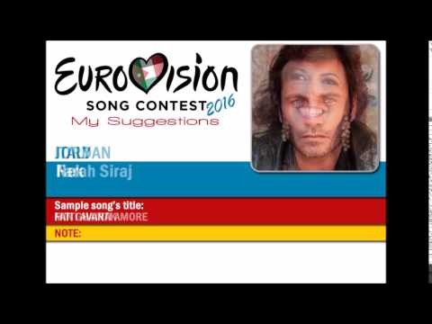 Eurovision Song Contest 2016 - My Suggestions