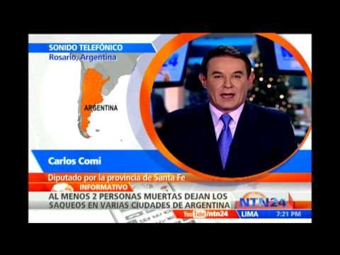 Diputado de Argentina habla en NTN24 sobre los saqueos en varias ciudades d