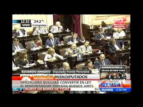 Diputados argentinos debaten tratado con IrÃ¡n por ataque a AMIA
