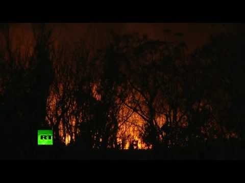 Huge fire rages in Buenos Aires nature reserve