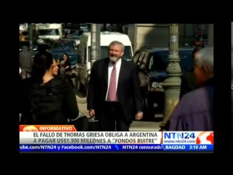 Thomas Griesa declara a Argentina en desacato por el caso de los llamados \