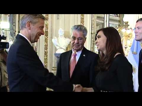 03 de DIC. Cristina FernÃ¡ndez recibiÃ³ al Presidente de Austria en Casa Ro