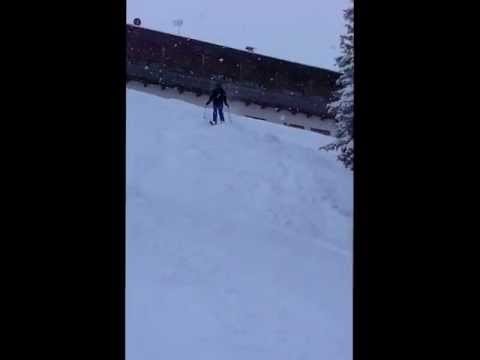 Skiing fail