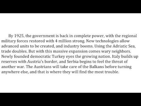 What if Austria-Hungary didn't fall apart?