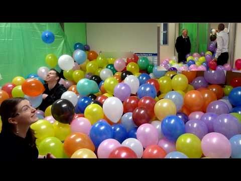 The Balloonery - 2500 balloons - best office prank balloon room