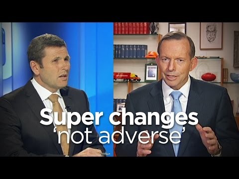 Abbott says super changes 'not adverse'