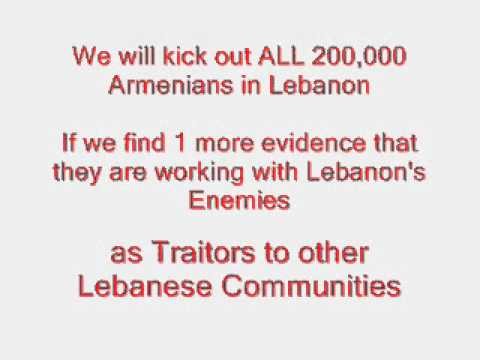 We will KICK OUT ALL Armenians from Lebanon !